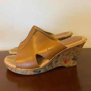 BOC Floral Wedge Sandal